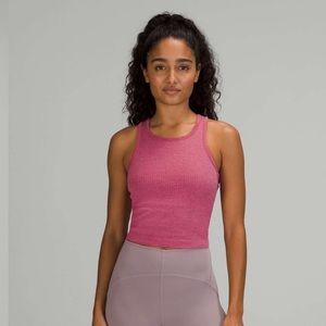 Lululemon Ebb To Street Racerback Crop Tank Top
Pink Lychee